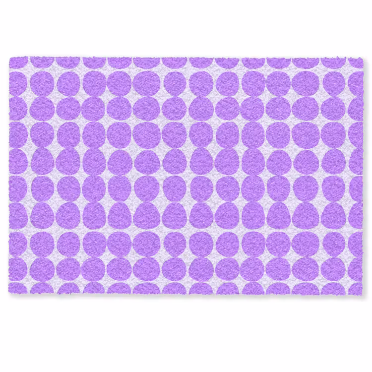 Fußmatte - Lila – Geometrisch – Punkte – Polka Dot – Muster — 1