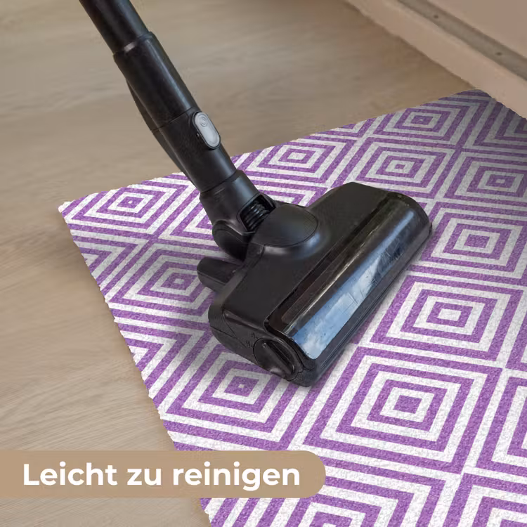 Fußmatte - Lila – Geometrisch – Rauten – Konzentrisch – Muster — 9