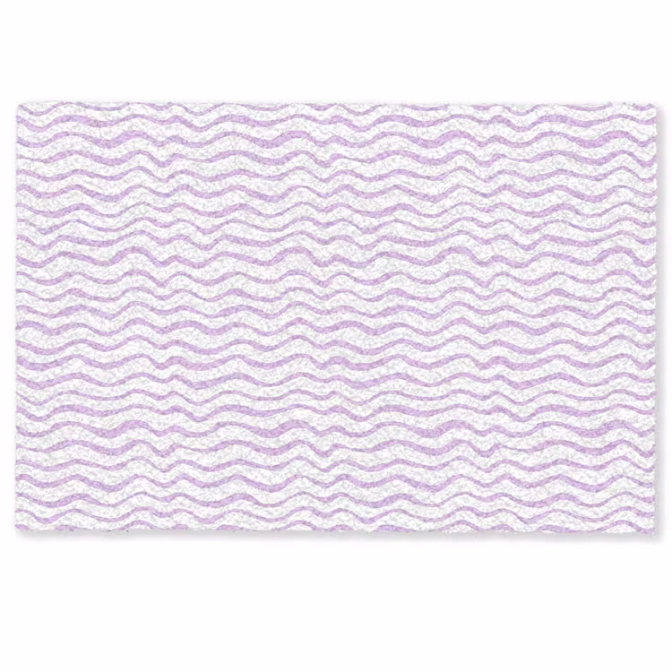 Fußmatte - Lila – Geometrisch – Wellen – Linien – Muster — 1