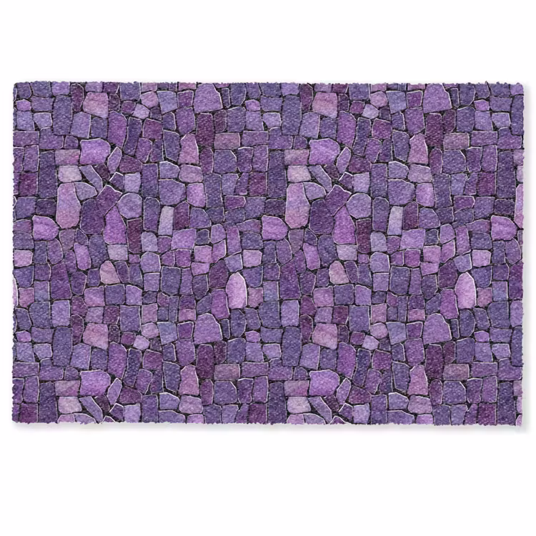 Fußmatte - Lila – Mosaik – Scherben – Stein – Muster — 1