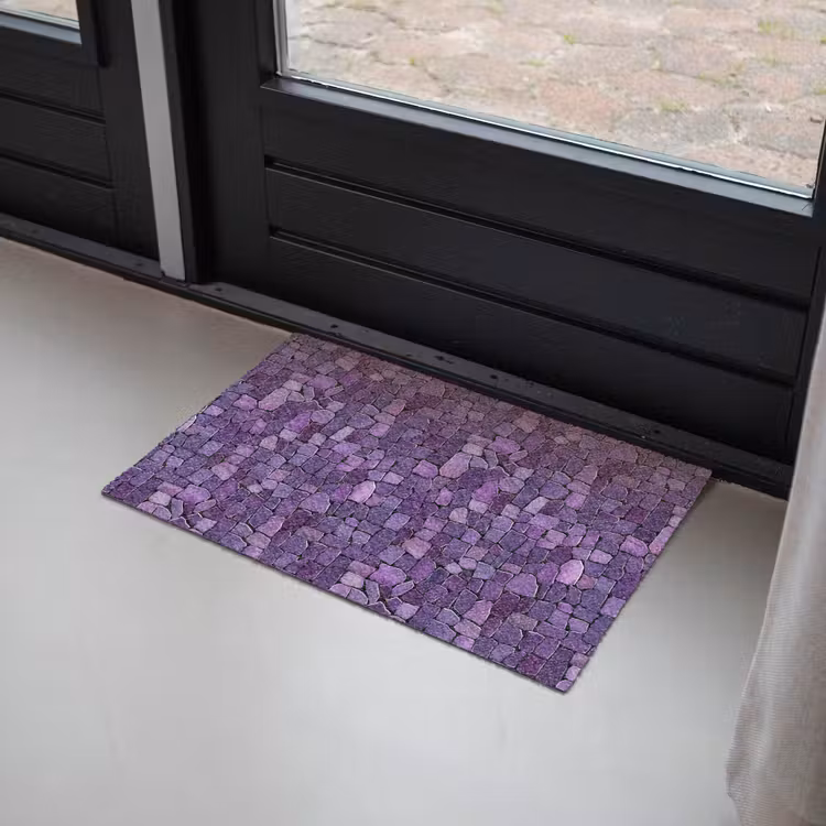 Fußmatte - Lila – Mosaik – Scherben – Stein – Muster — 2