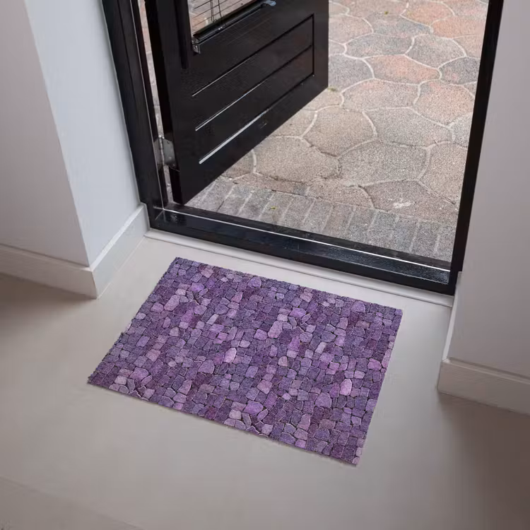 Fußmatte - Lila – Mosaik – Scherben – Stein – Muster — 4