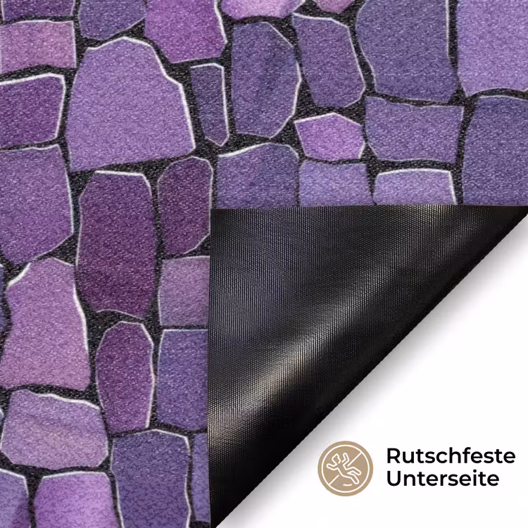Fußmatte - Lila – Mosaik – Scherben – Stein – Muster — 6