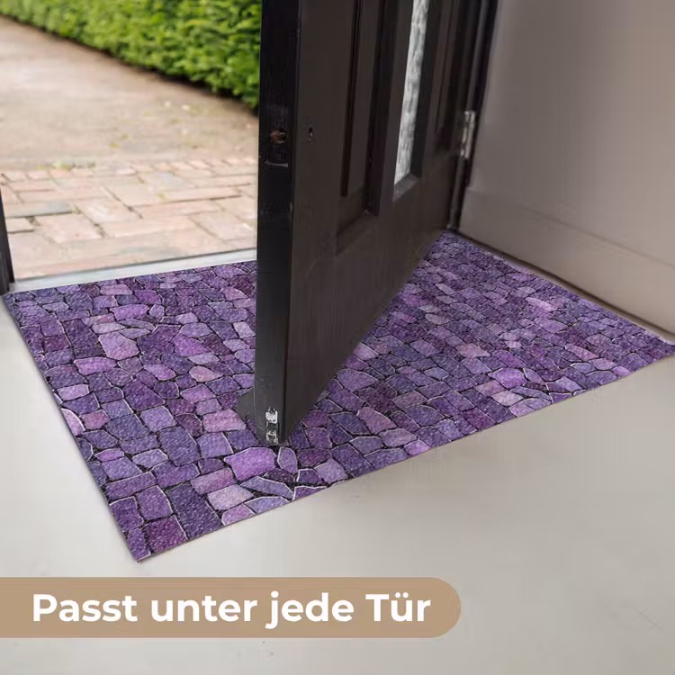 Fußmatte - Lila – Mosaik – Scherben – Stein – Muster — 7