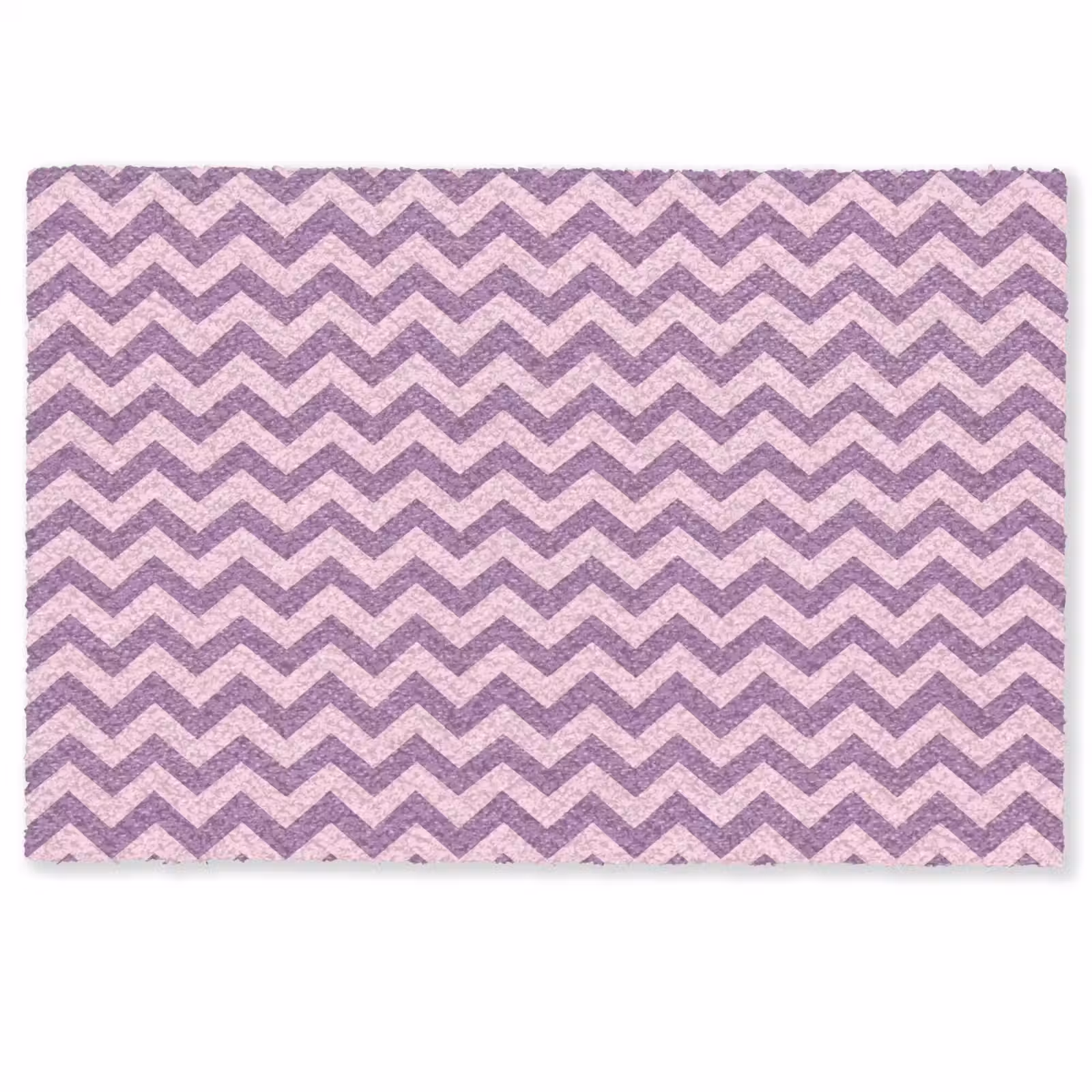 Fußmatte - Lila – Rosa – Geometrisch – Chevron – Zickzack – Muster — 1