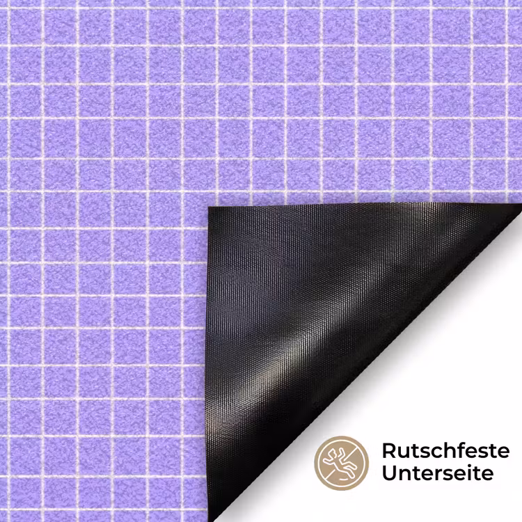 Fußmatte - Lila – Geometrisch – Raster – Minimalistisch – Muster — 6