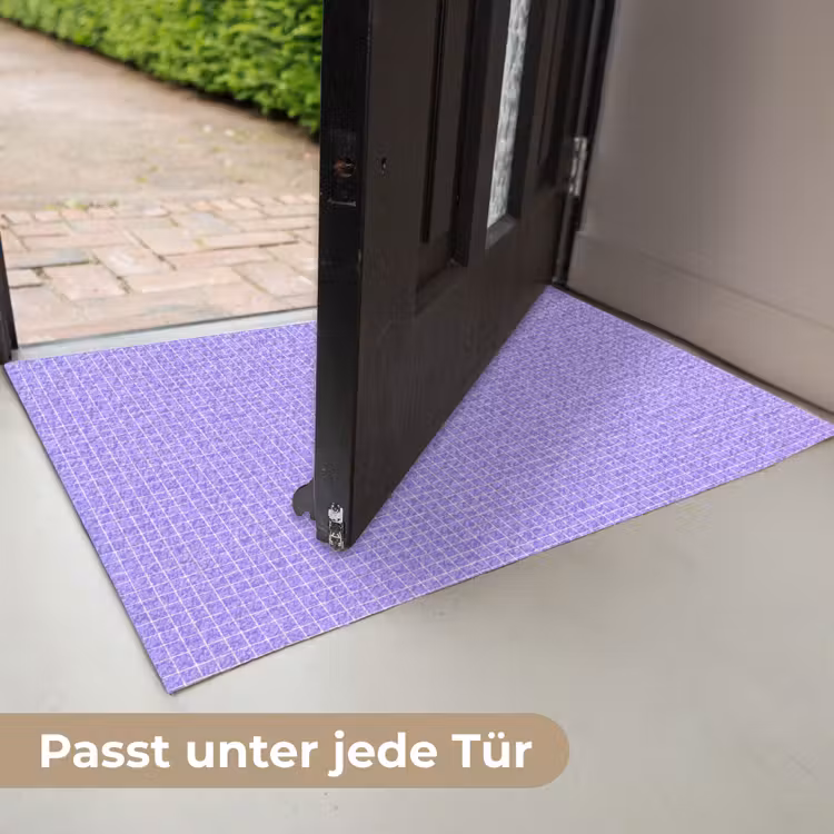 Fußmatte - Lila – Geometrisch – Raster – Minimalistisch – Muster — 7