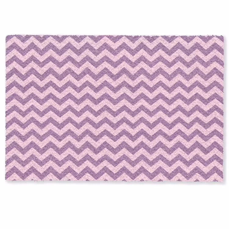 Fußmatte - Lila – Rosa – Geometrisch – Chevron – Zickzack – Muster — 1