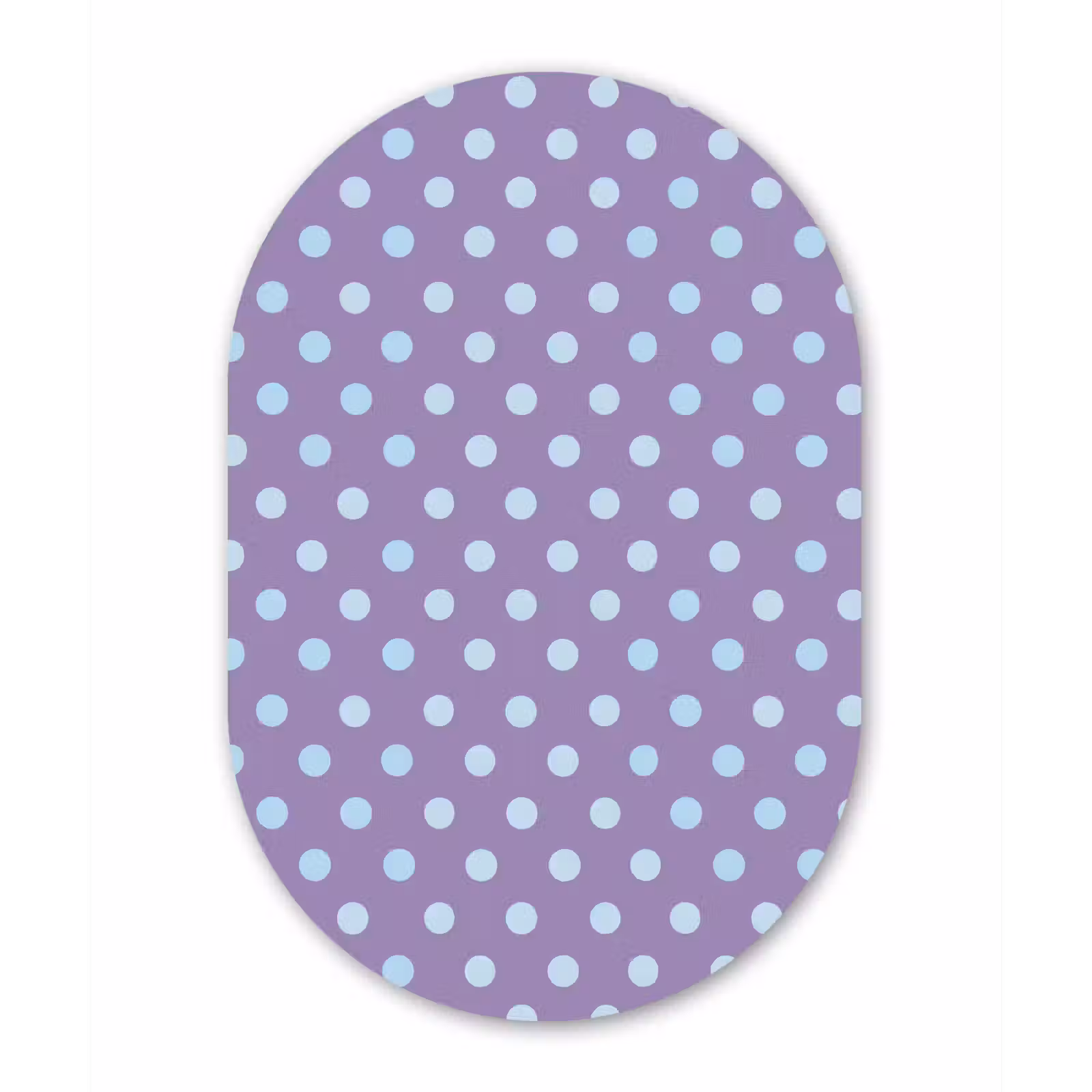 Forexbild Oval - Lila – Blau – Geometrisch – Punkte – Polka Dot – Muster — 1