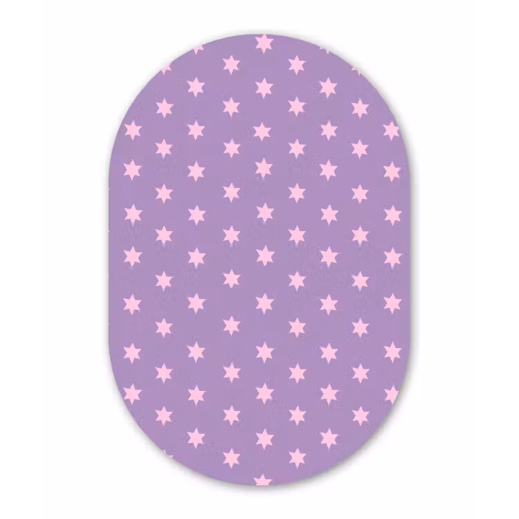 Forexbild Oval - Lila – Rosa – Sterne – Geometrisch – Muster — 1