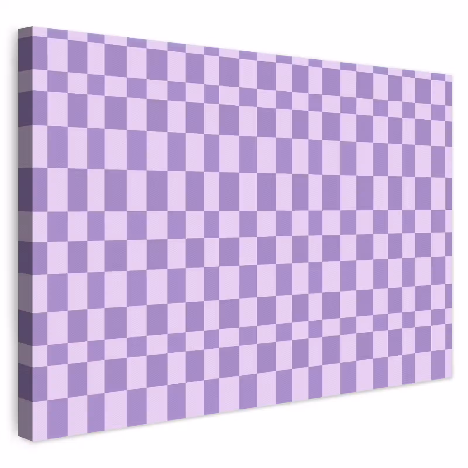 Leinwandbild - Lila – Geometrisch – Schachbrettmuster – Blöcke – Muster — 1