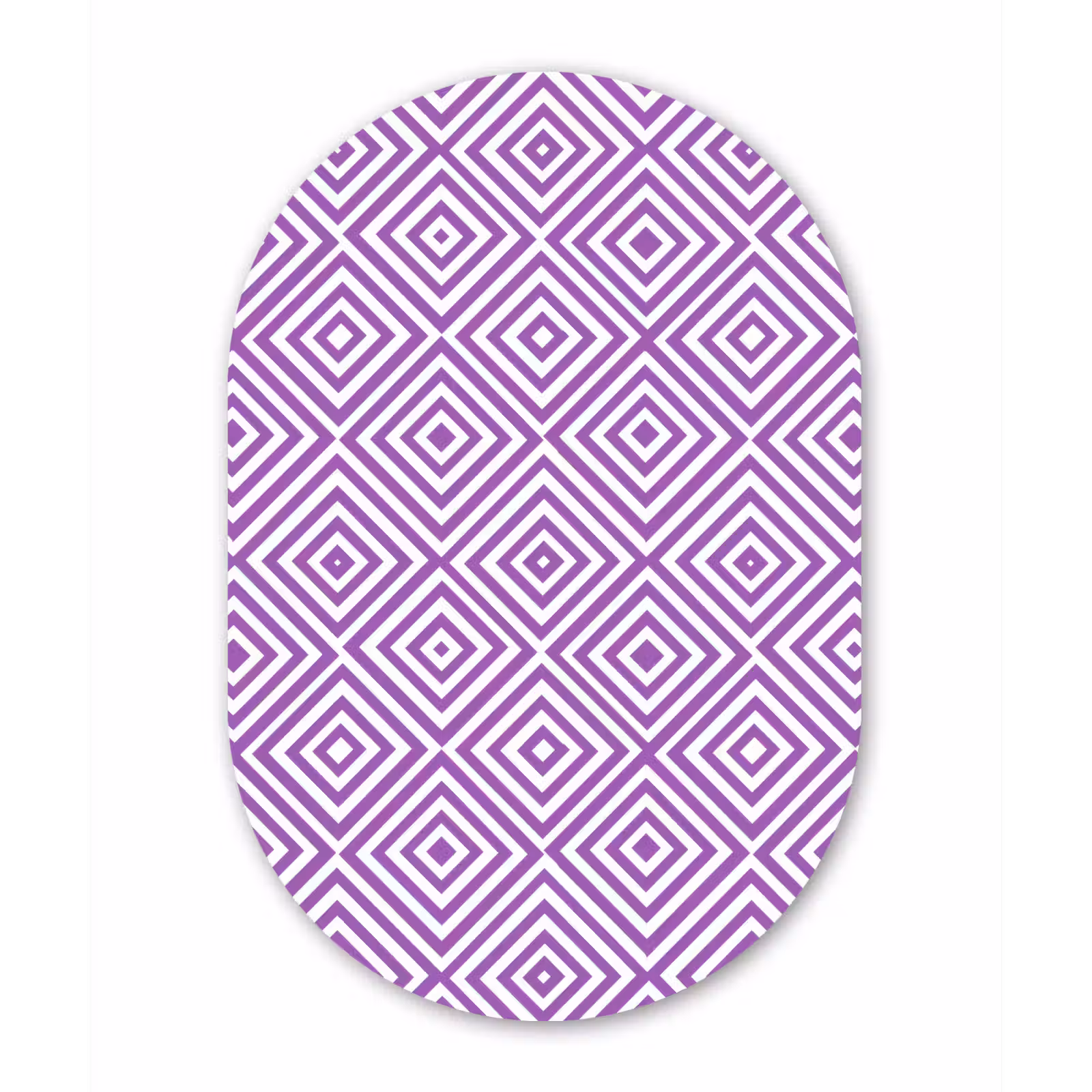Forexbild Oval - Lila – Geometrisch – Rauten – Konzentrisch – Muster — 1