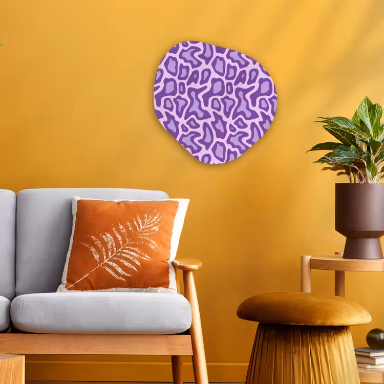 Forexbild Organische Form - Lila – Abstrakt – Leopard – Flecken – Groovy – Muster — 3
