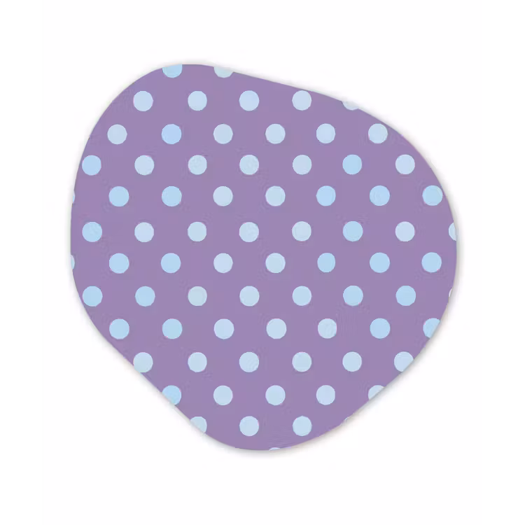 Forexbild Organische Form - Lila – Blau – Geometrisch – Punkte – Polka Dot – Muster — 1