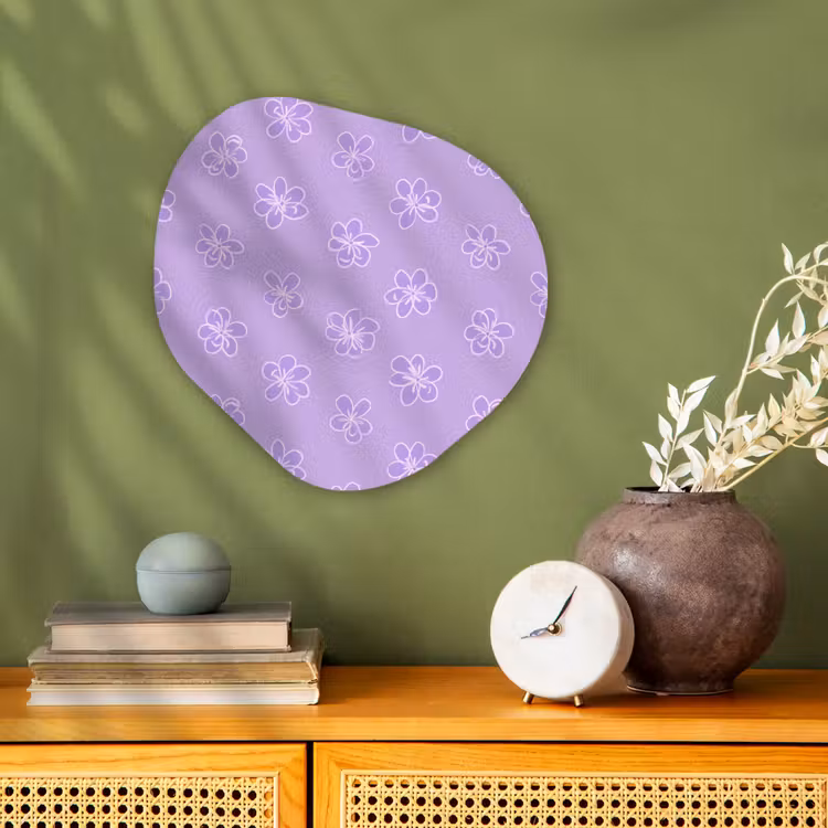 Forexbild Organische Form - Lila – Botanisch – Blumen – Handgezeichnet – Muster — 2