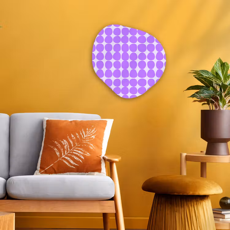 Forexbild Organische Form - Lila – Geometrisch – Punkte – Polka Dot – Muster — 3
