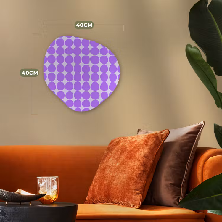 Forexbild Organische Form - Lila – Geometrisch – Punkte – Polka Dot – Muster — 4