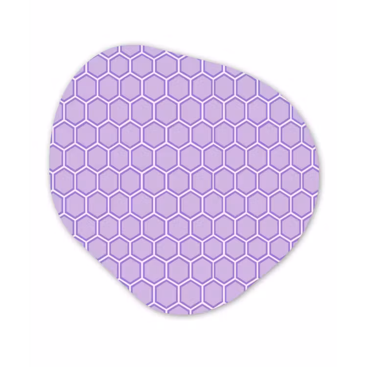 Forexbild Organische Form - Lila – Geometrisch – Wabenmuster – Bienenwabe – Muster — 1
