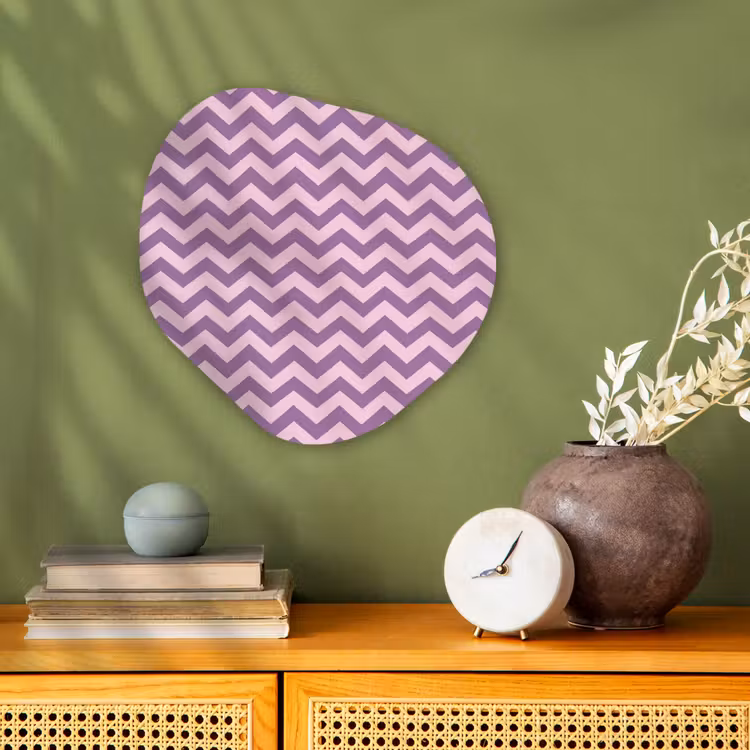 Forexbild Organische Form - Lila – Rosa – Geometrisch – Chevron – Zickzack – Muster — 2
