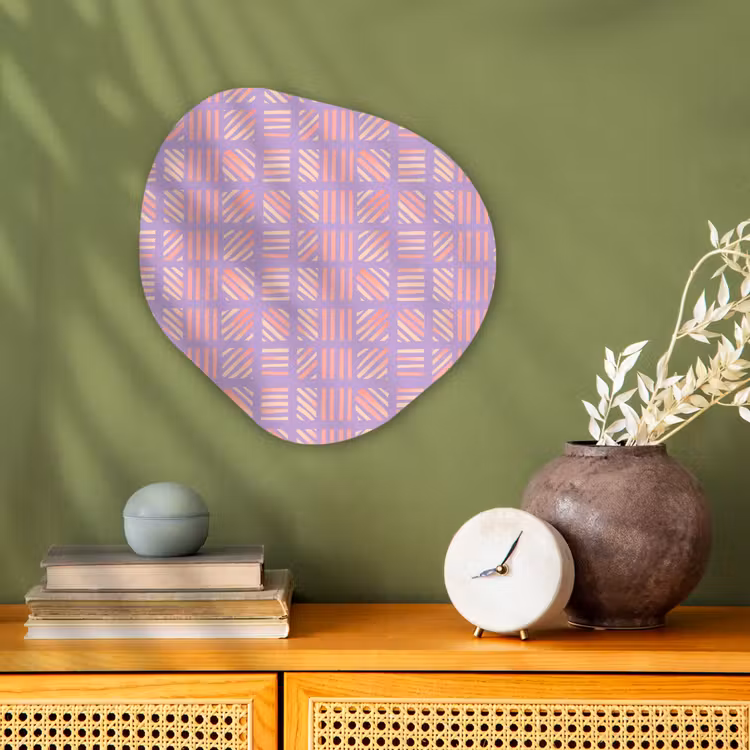 Forexbild Organische Form - Lila – Rosa – Geometrisch – Streifen – Blöcke – Muster — 2