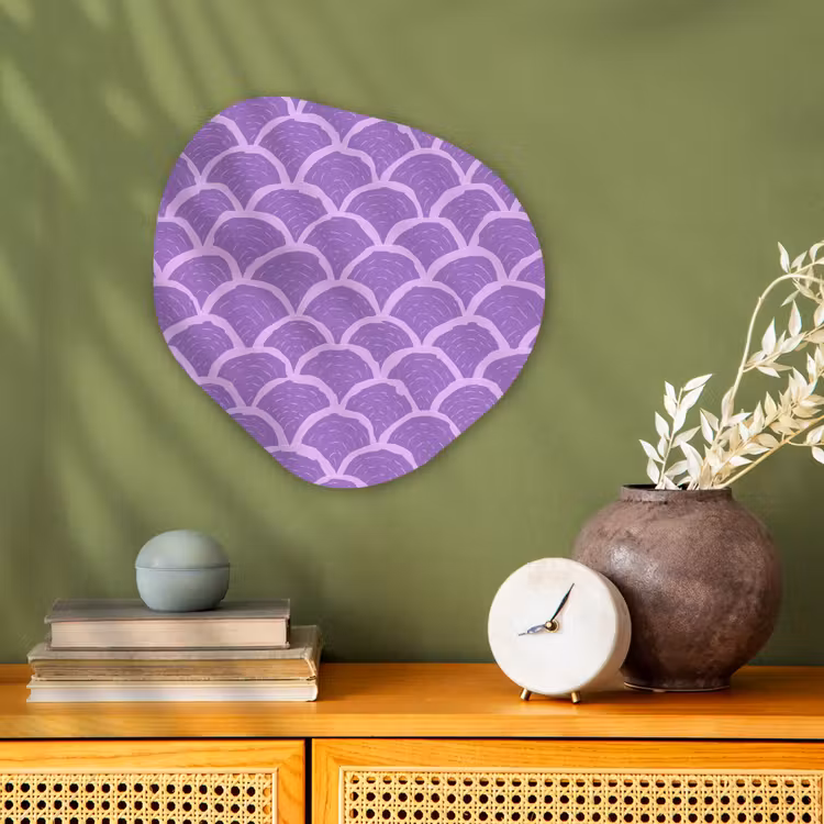 Forexbild Organische Form - Lila – Schuppen – Muscheln – Handgezeichnet – Muster — 2