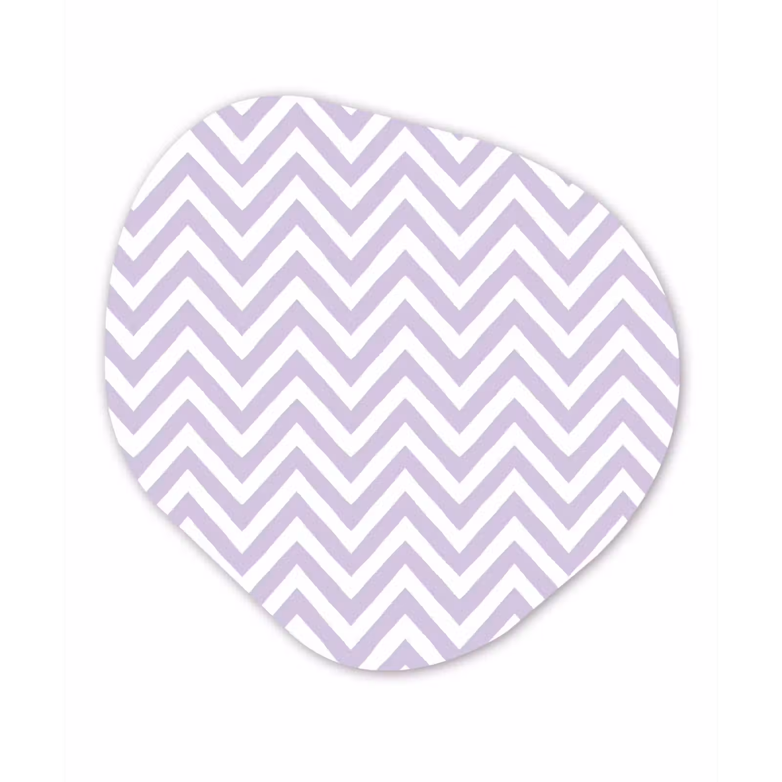 Alu-Dibond-Bild Organische Form - Lila – Geometrisch – Chevron – Zickzack – Muster — 1