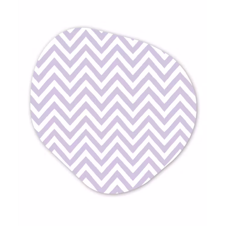 Alu-Dibond-Bild Organische Form - Lila – Geometrisch – Chevron – Zickzack – Muster — 1