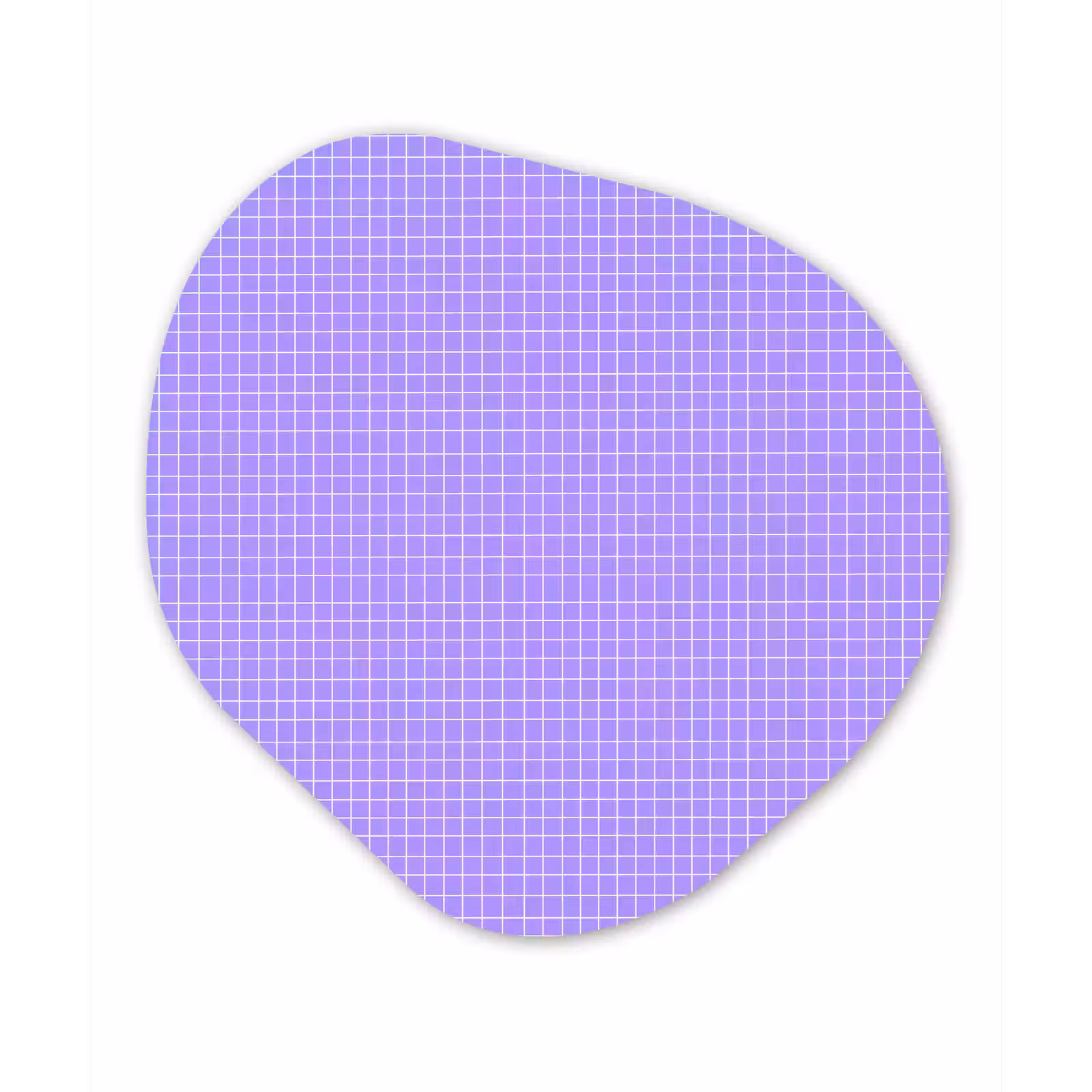 Alu-Dibond-Bild Organische Form - Lila – Geometrisch – Raster – Minimalistisch – Muster — 1