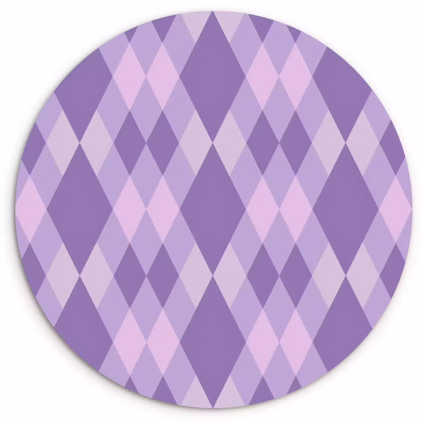Forexbild Rund - Lila – Geometrisch – Rauten – Argyle – Muster — 1