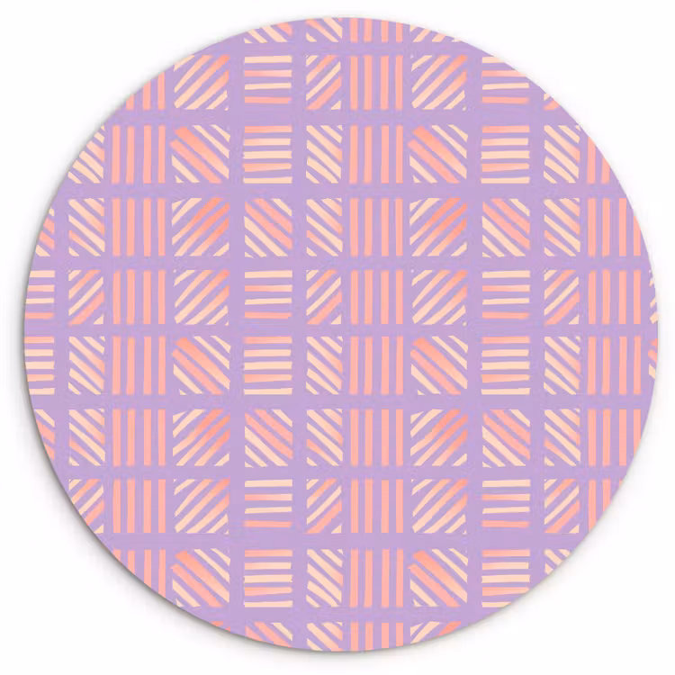 Forexbild Rund - Lila – Rosa – Geometrisch – Streifen – Blöcke – Muster — 1