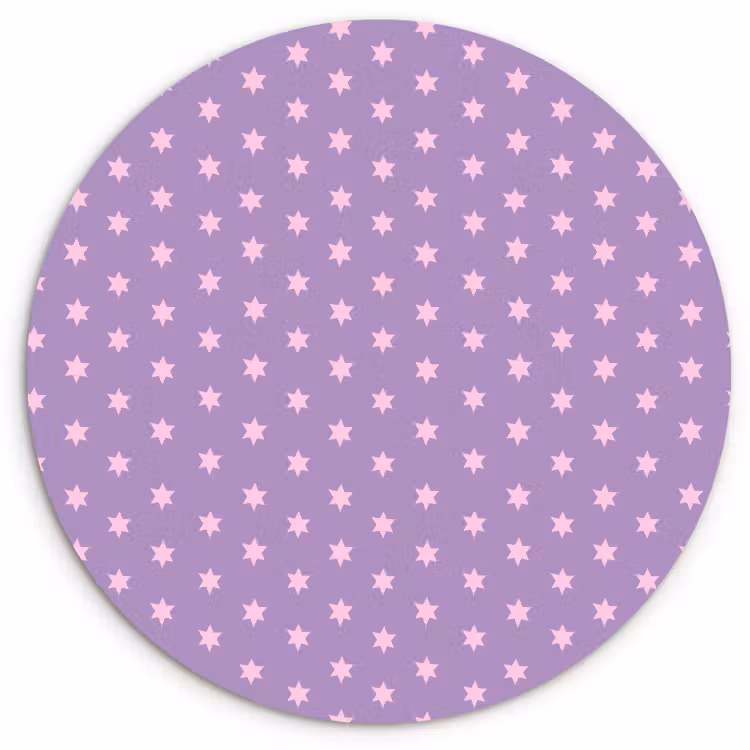 Forexbild Rund - Lila – Rosa – Sterne – Geometrisch – Muster — 1