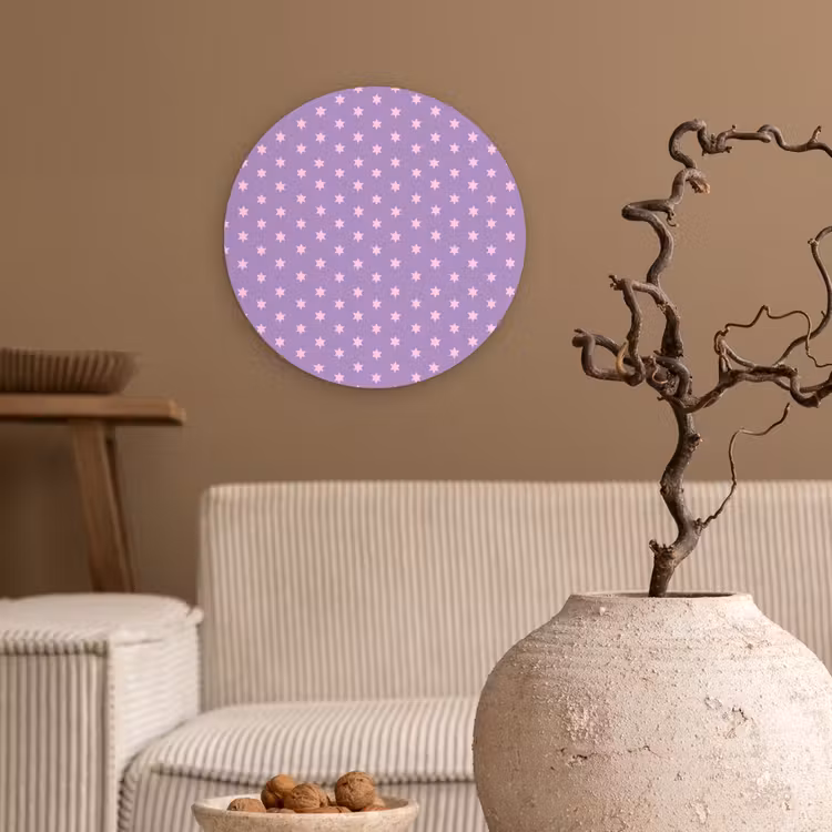 Forexbild Rund - Lila – Rosa – Sterne – Geometrisch – Muster — 2