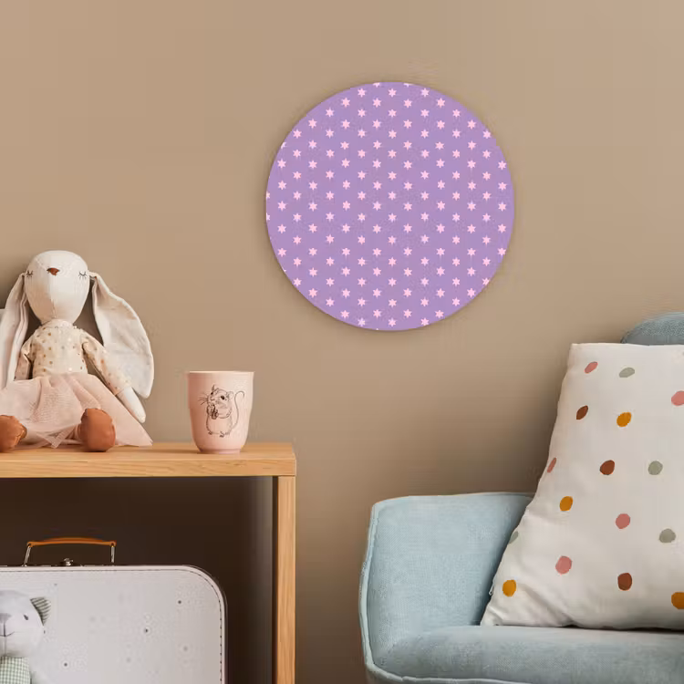 Forexbild Rund - Lila – Rosa – Sterne – Geometrisch – Muster — 5