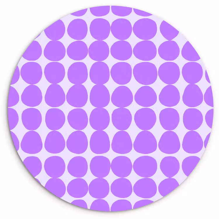 Forexbild Rund - Lila – Geometrisch – Punkte – Polka Dot – Muster — 1