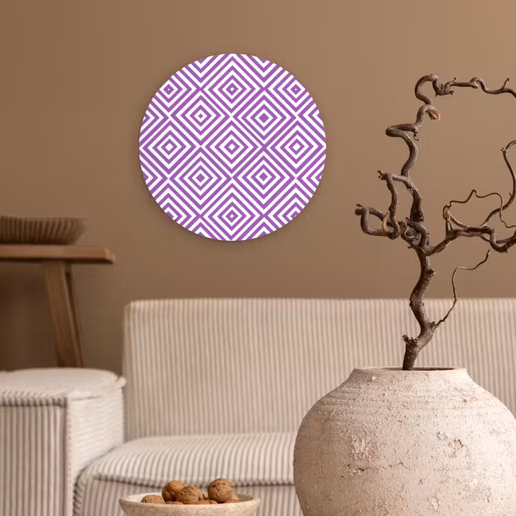 Forexbild Rund - Lila – Geometrisch – Rauten – Konzentrisch – Muster — 2