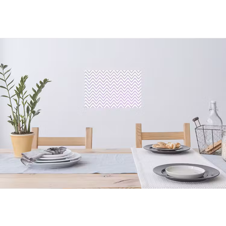 Wandtattoo – Lila – Geometrisch – Chevron – Zickzack – Muster — 4