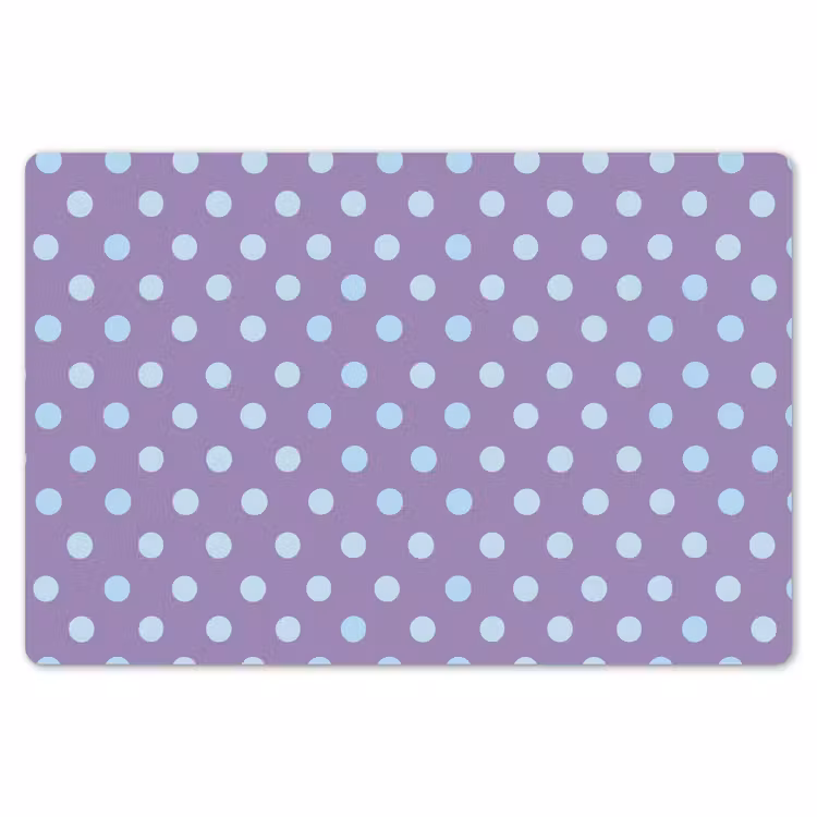 Tischset - 6 Stück - Lila – Blau – Geometrisch – Punkte – Polka Dot – Muster — 6