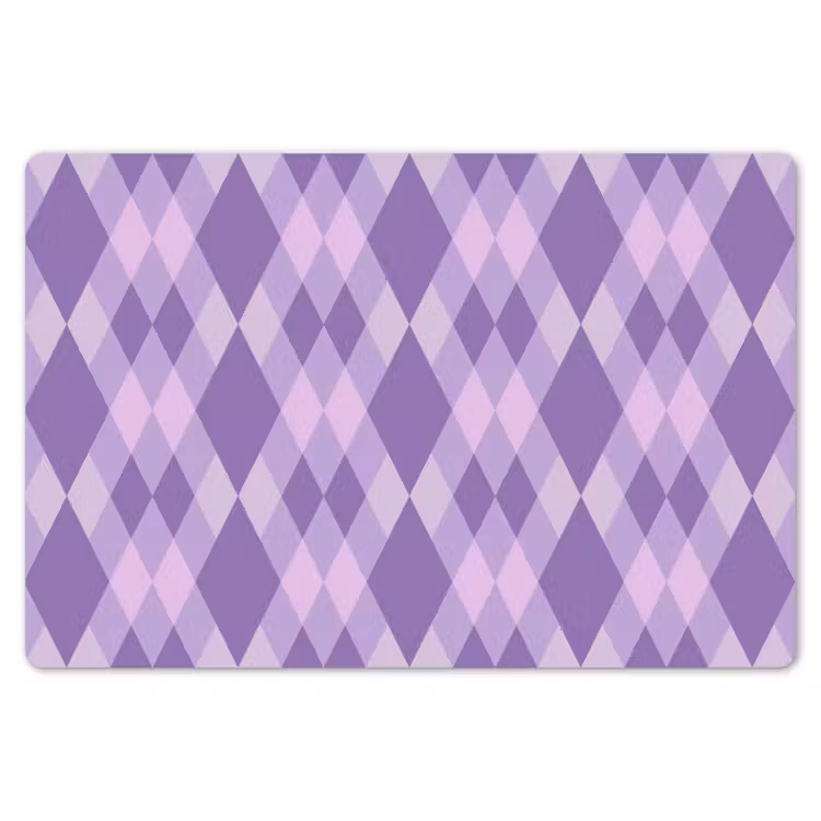 Tischset - 6 Stück - Lila – Geometrisch – Rauten – Argyle – Muster — 6