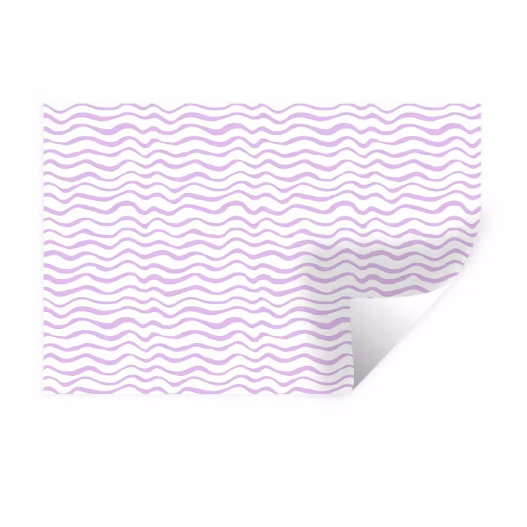 Wandtattoo – Lila – Geometrisch – Wellen – Linien – Muster — 1