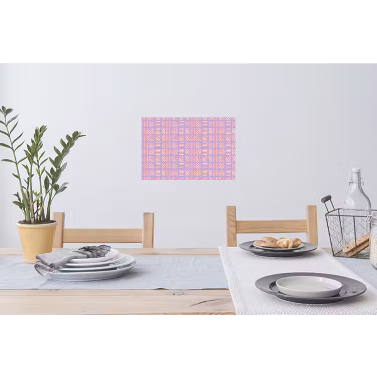 Wandtattoo – Lila – Rosa – Geometrisch – Streifen – Blöcke – Muster — 4