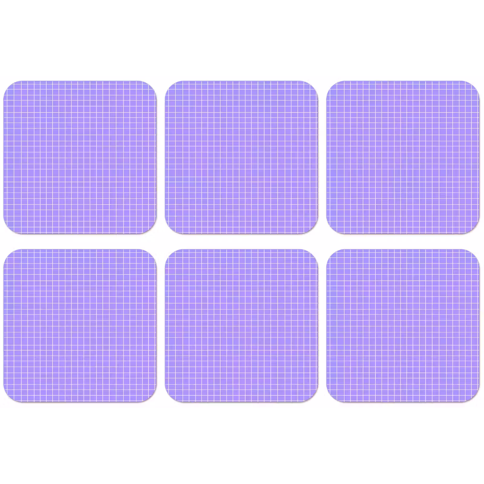 Untersetzer - Lila – Geometrisch – Raster – Minimalistisch – Muster — 1
