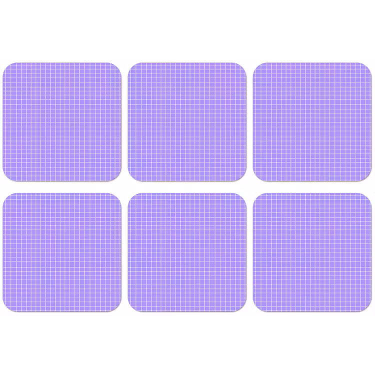 Untersetzer - Lila – Geometrisch – Raster – Minimalistisch – Muster — 1