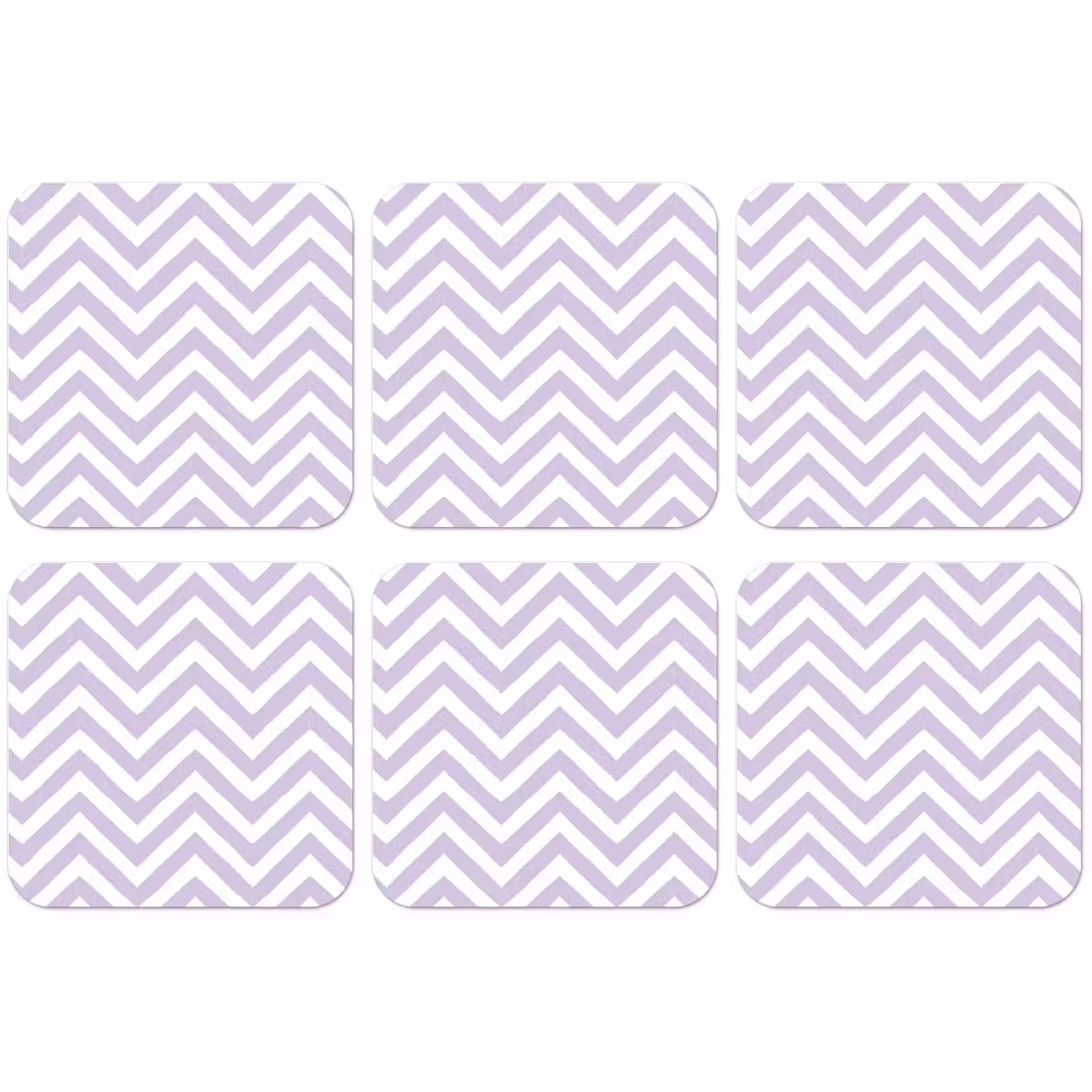 Untersetzer - Lila – Geometrisch – Chevron – Zickzack – Muster — 1