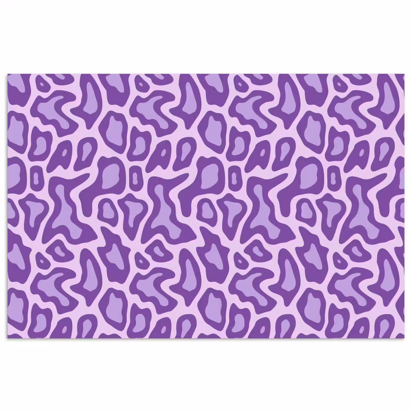 Poster - Lila – Abstrakt – Leopard – Flecken – Groovy – Muster — 1