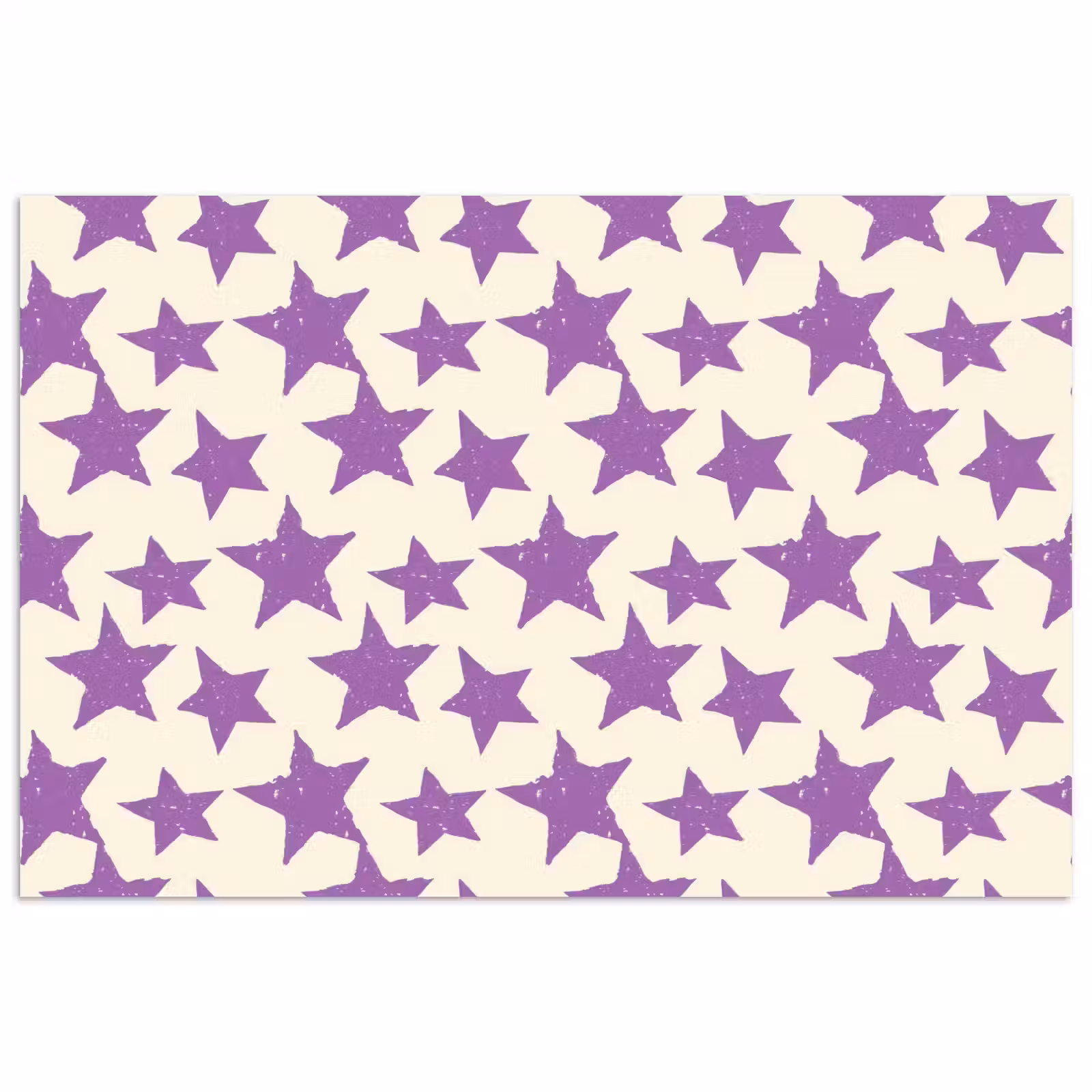 Poster - Lila – Geometrisch – Sterne – Stempel – Muster — 1