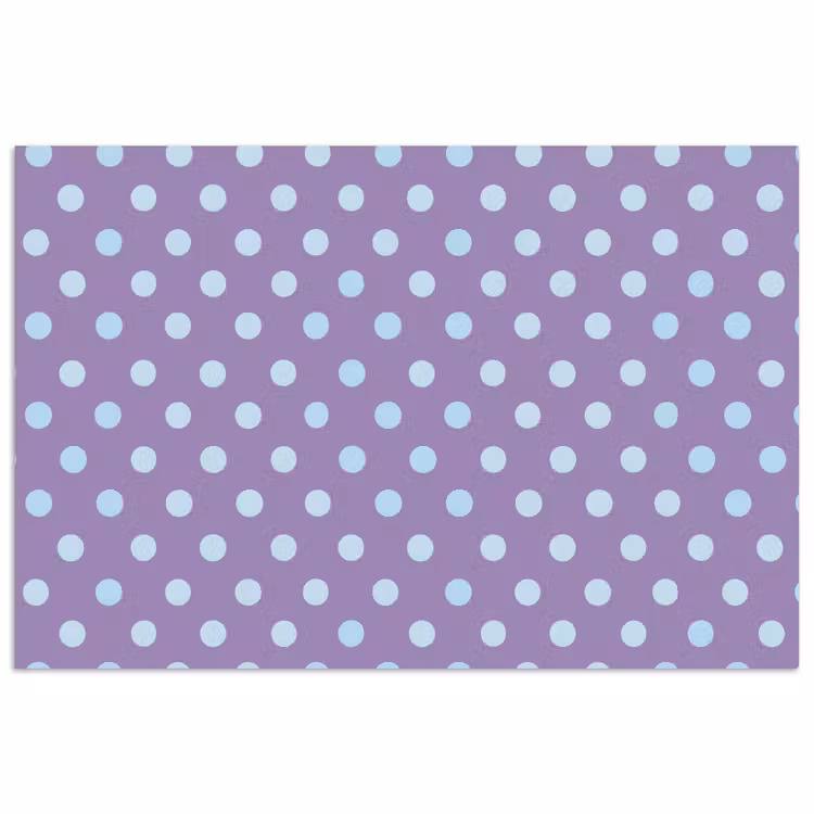Poster - Lila – Blau – Geometrisch – Punkte – Polka Dot – Muster — 1