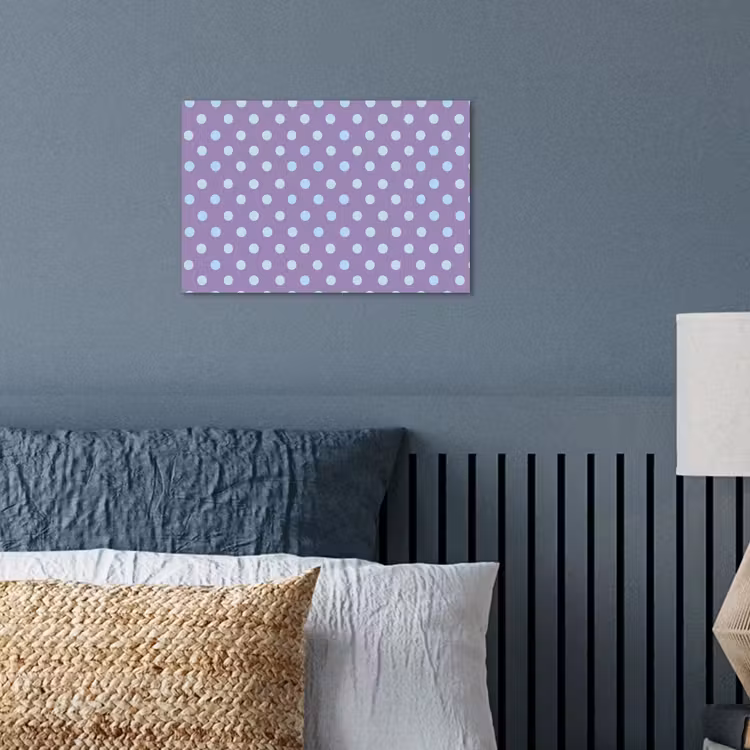 Poster - Lila – Blau – Geometrisch – Punkte – Polka Dot – Muster — 3