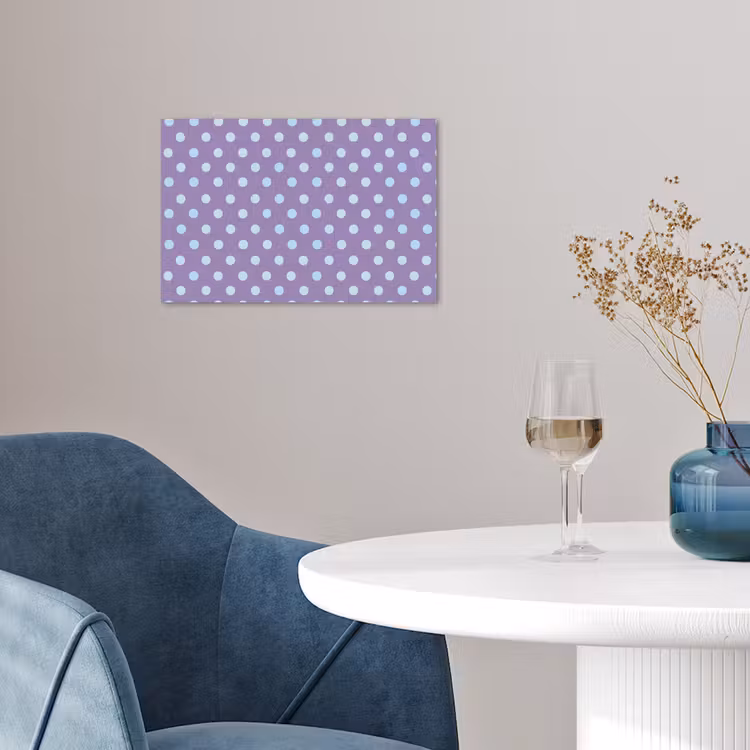 Poster - Lila – Blau – Geometrisch – Punkte – Polka Dot – Muster — 4