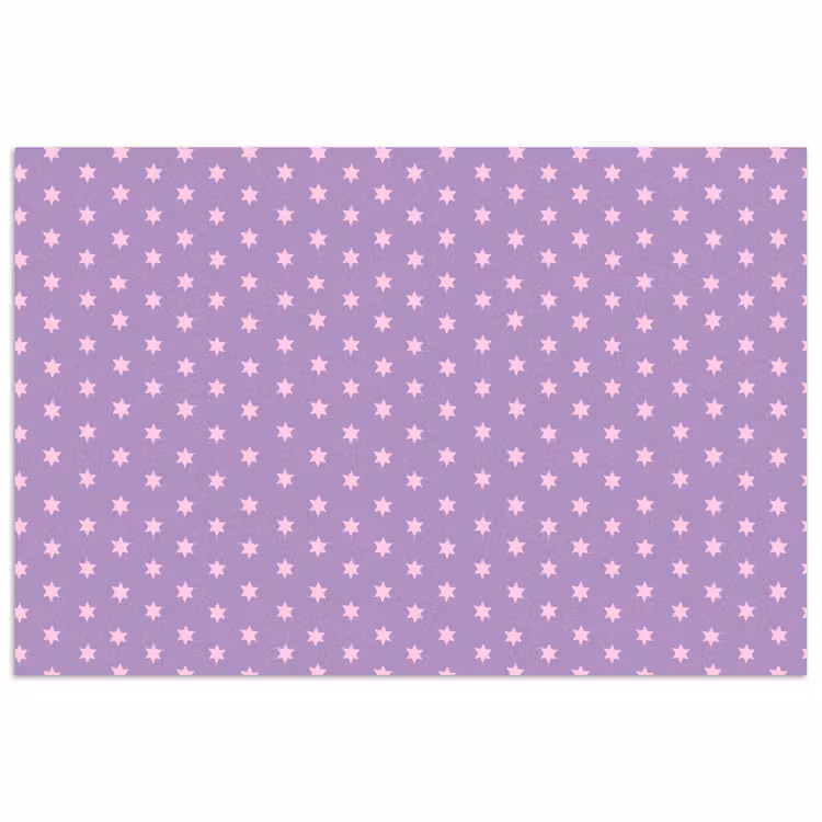 Poster - Lila – Rosa – Sterne – Geometrisch – Muster — 1