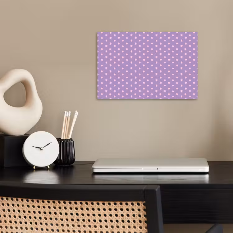 Poster - Lila – Rosa – Sterne – Geometrisch – Muster — 2